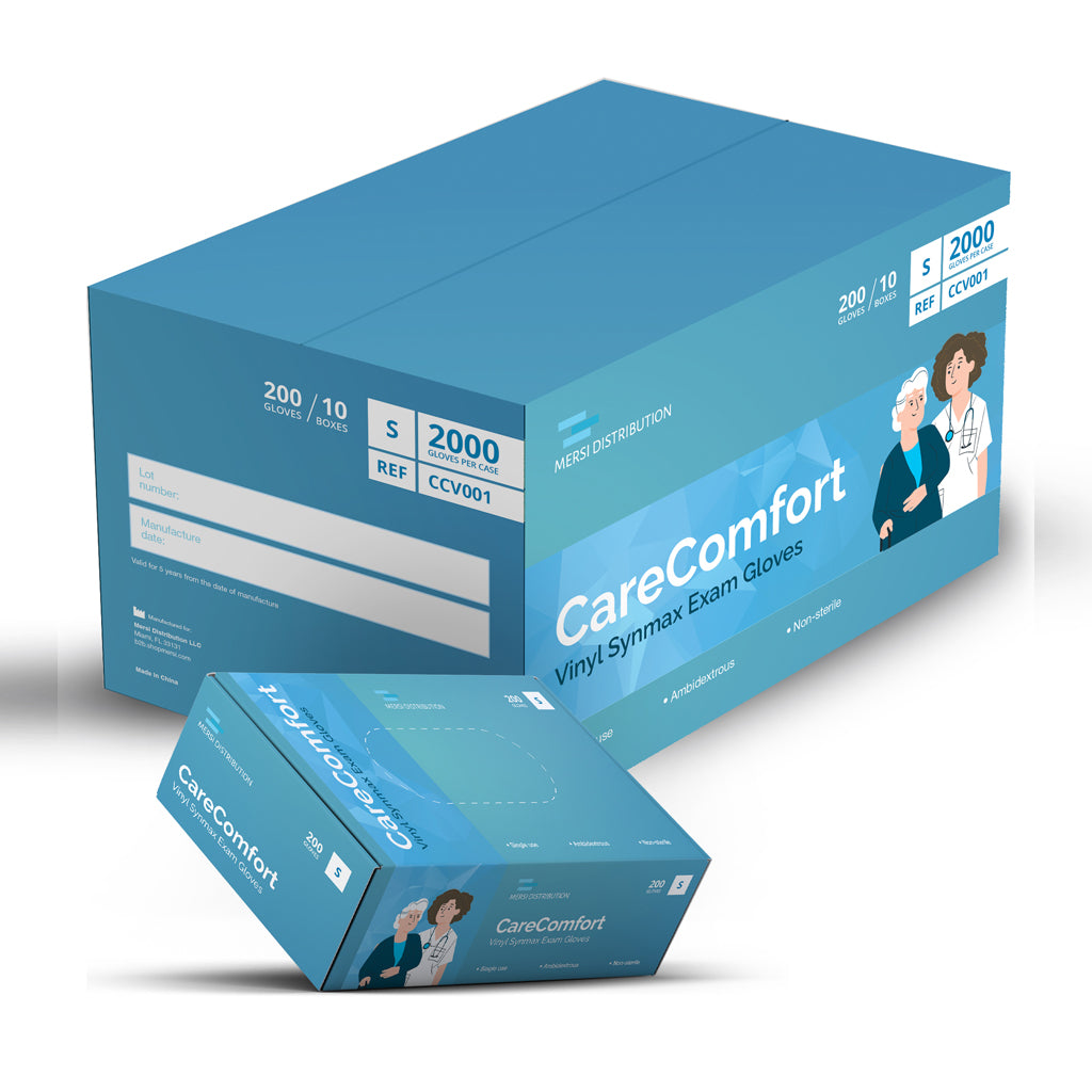 CareComfort Stretch Vinyl Exam Gloves