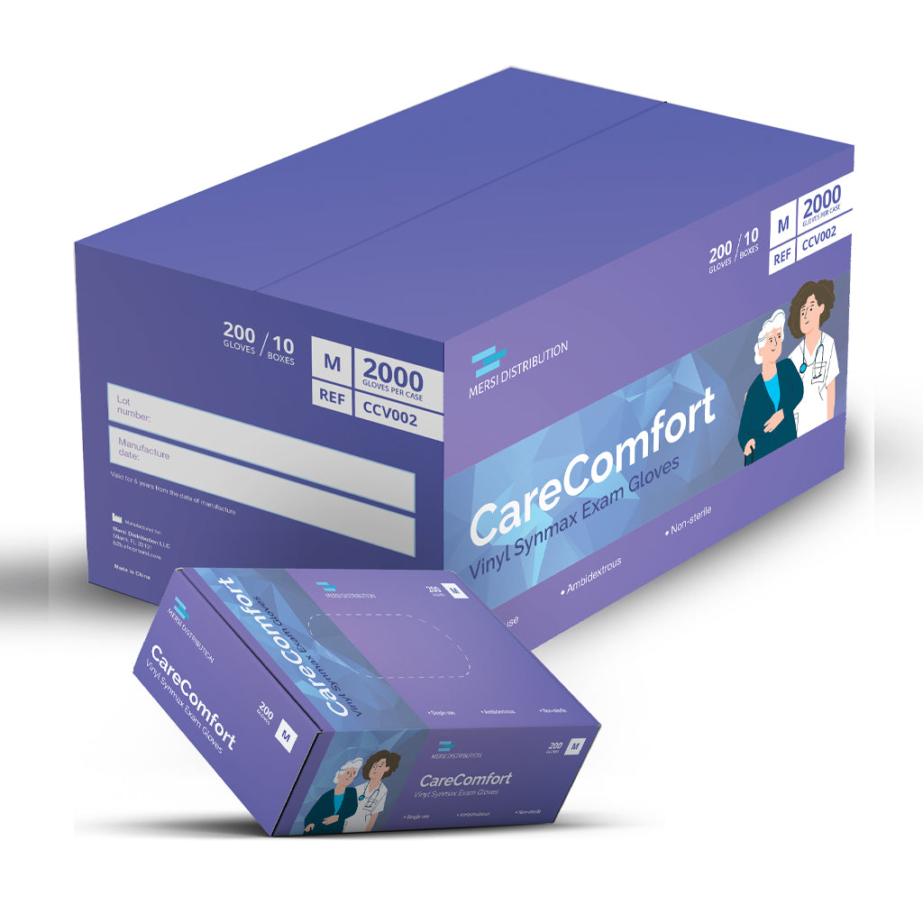 CareComfort Stretch Vinyl Exam Gloves