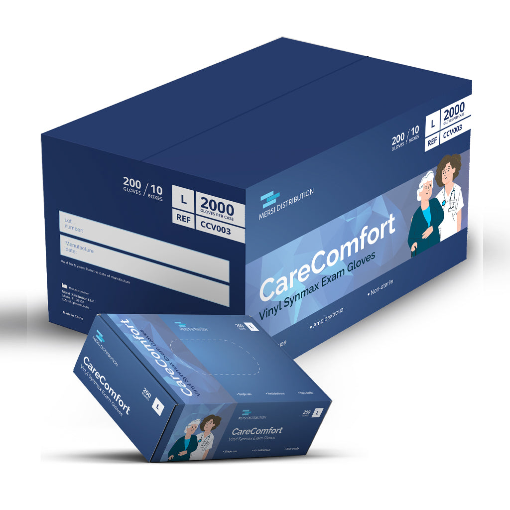 CareComfort Stretch Vinyl Exam Gloves