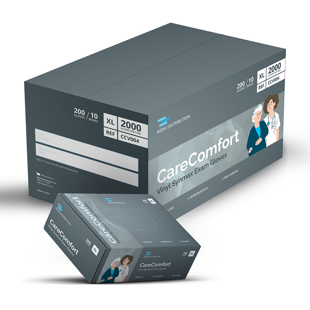 CareComfort Stretch Vinyl Exam Gloves
