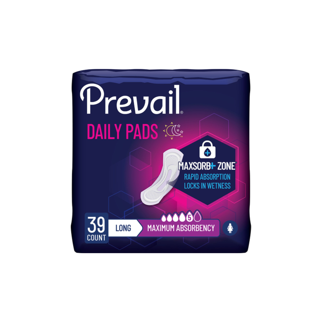 Prevail Bladder Control Pad, Maximum Absorbency 13"