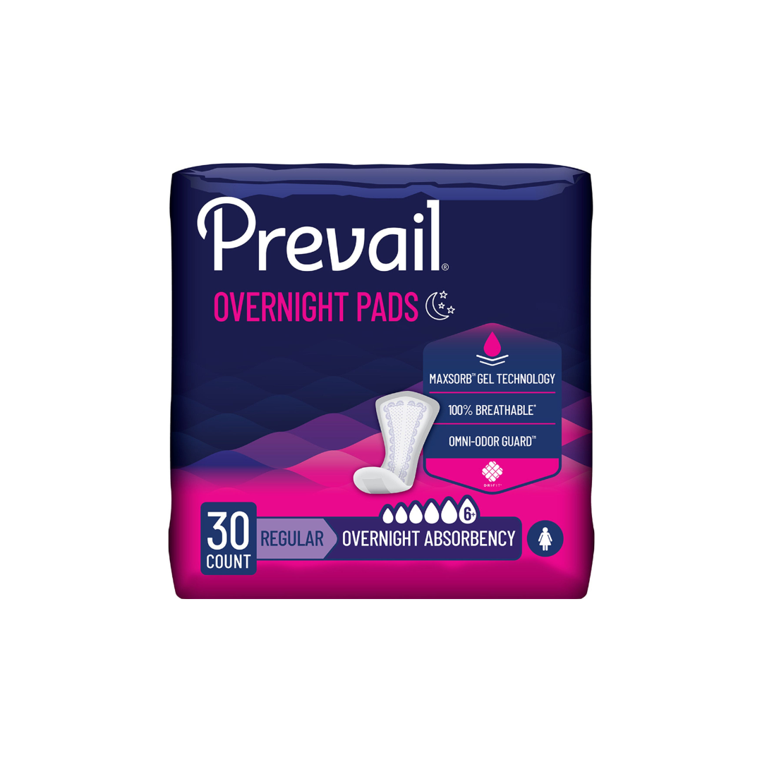 Prevail Bladder Control Pad, Overnight Absorbency 16"